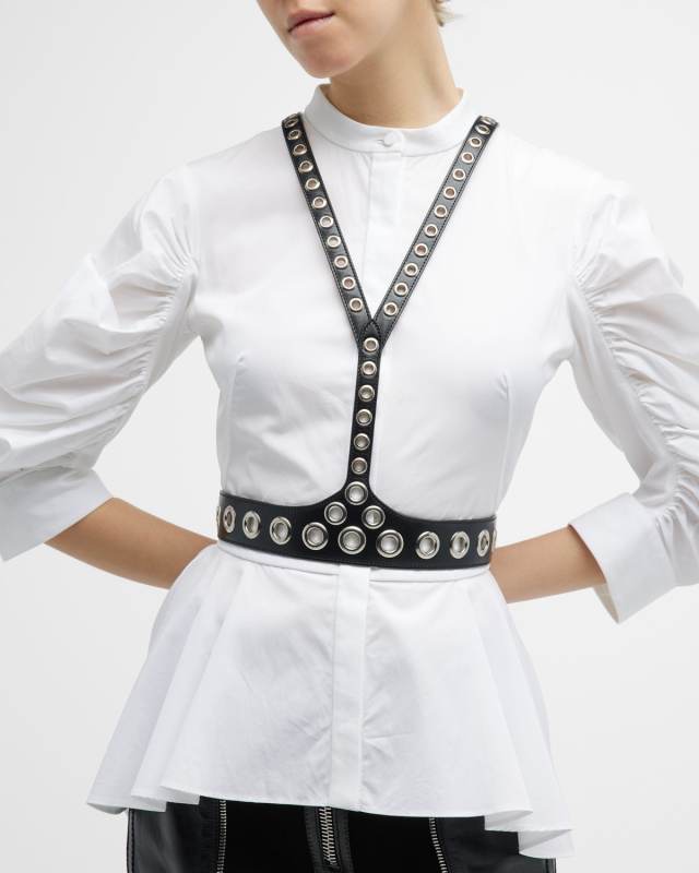 The V Harness Belt w/ Eyelet Detail