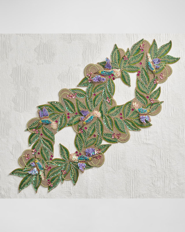 Paradiso Beaded Table Runner, 16" x 40"