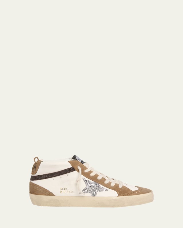 Mid Star Wing-Tip Suede Mid-Top Sneakers