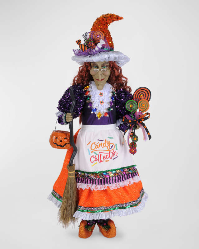Candy Collector Witch Halloween Decor