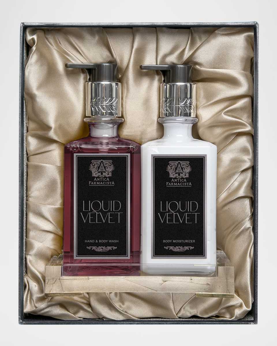 Liquid Velvet Lucite Bath & Body Gift Box, 2 x 10 oz.