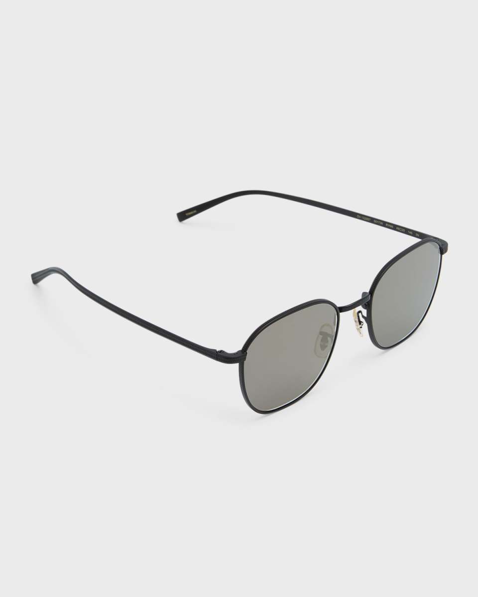 Filigree Titanium Square Sunglasses