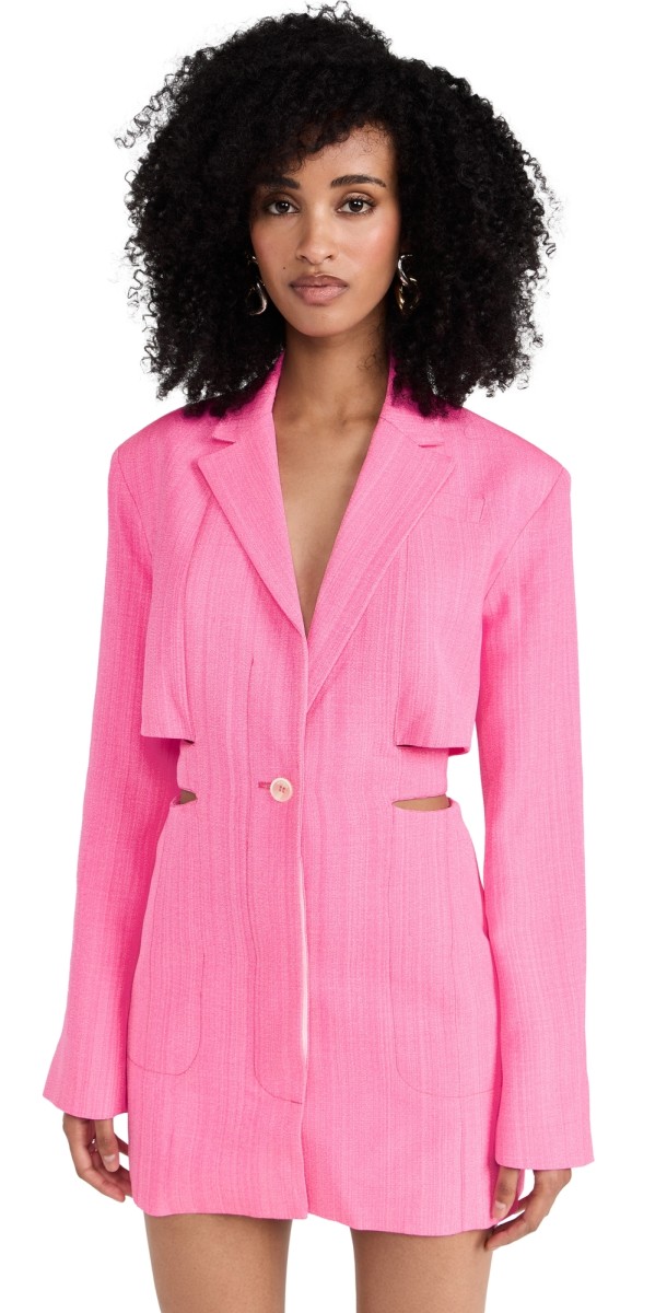 Jacquemus La Robe Bari Blazer Dress Pink