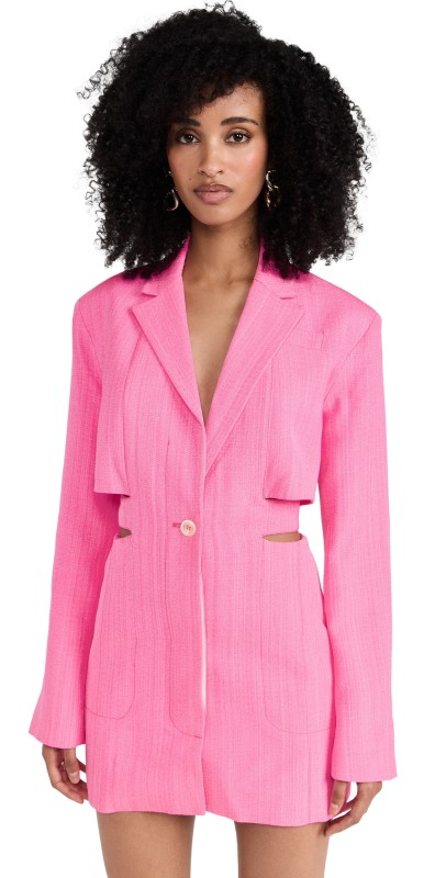 Jacquemus La Robe Bari Blazer Dress Pink