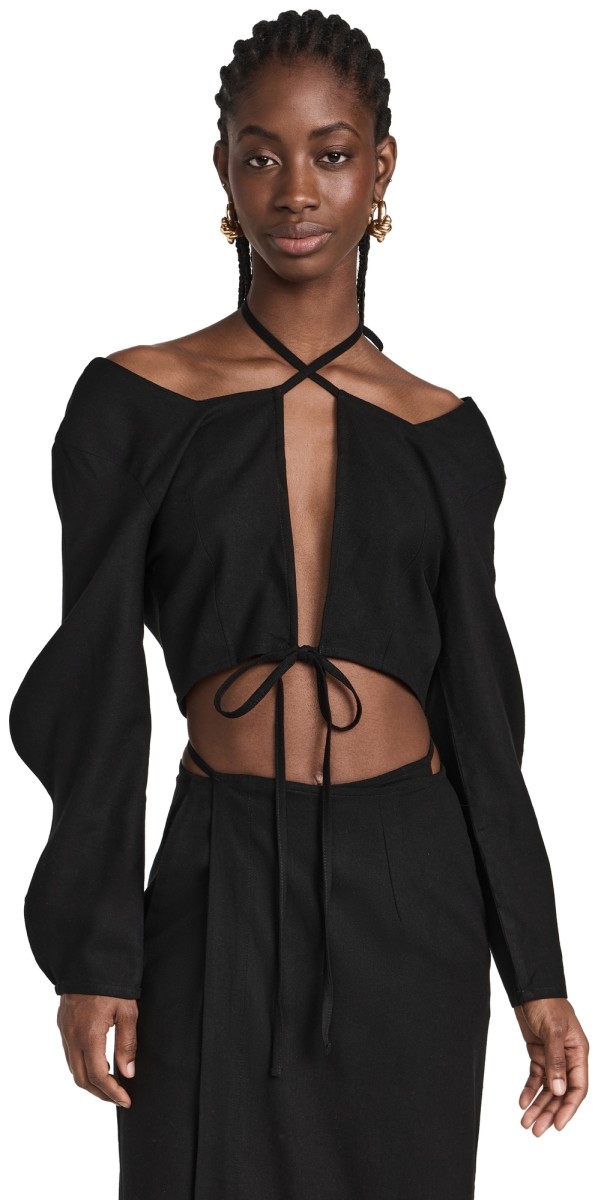 SELFI Two Wave Bustier Black