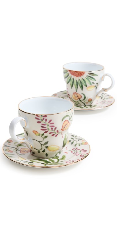 La Double J Big Mama Cup and Saucer Set of 2 Eden
