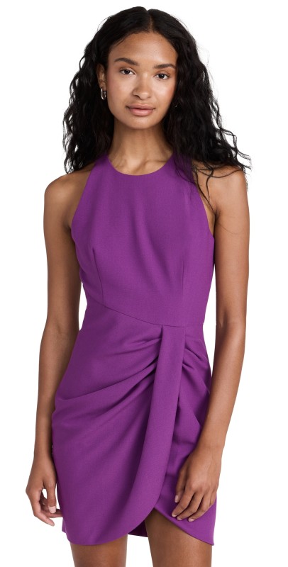 Black Halo Brett Mini Dress Hyacinth