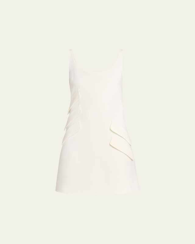 Double Wool-Blend Mini Dress
