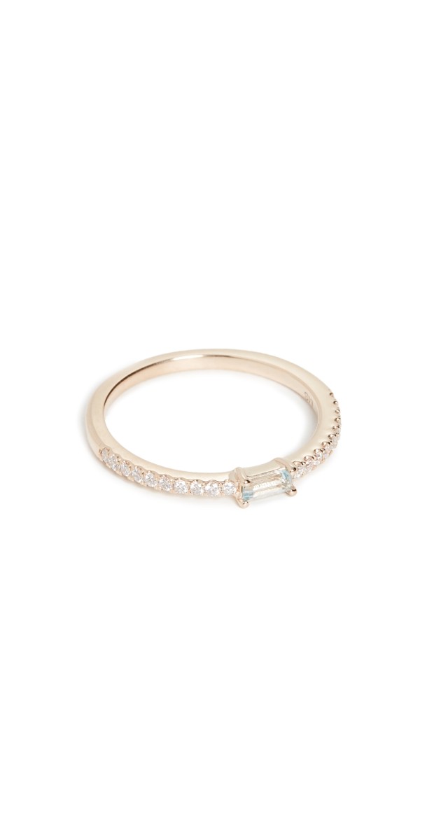 My Story 14k The Julia Birthstone Ring - Aquamarine March - Aquamarine