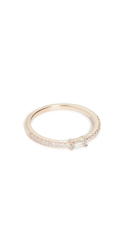 My Story 14k The Julia Birthstone Ring - Aquamarine March - Aquamarine