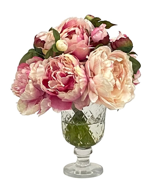 Peony Mix in Candleholder Vase