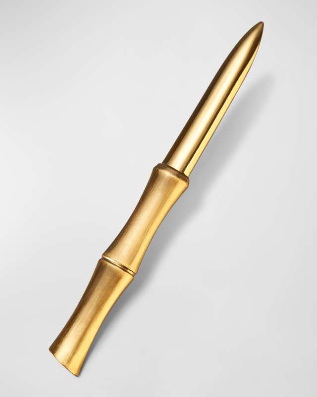 Bambou 24K Gold-Plated Letter Opener