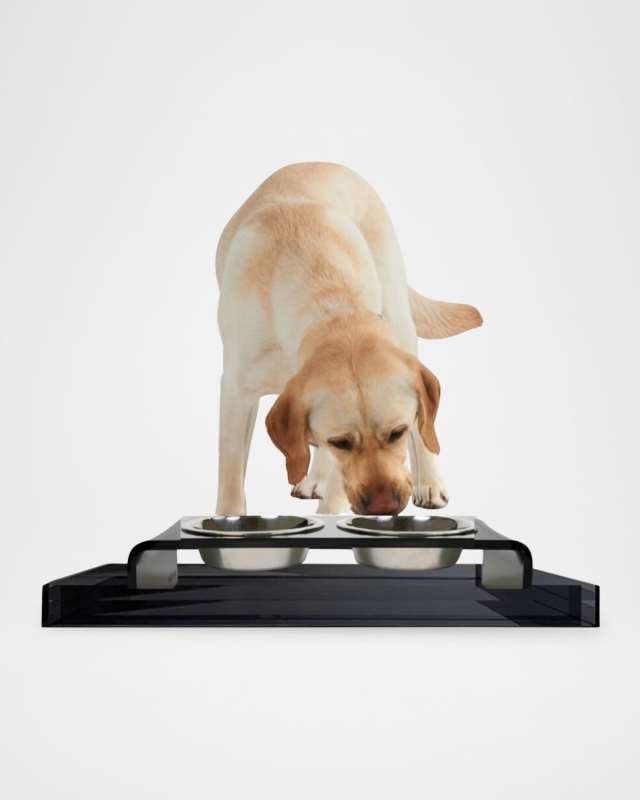 Smoke Grey Overflow Feeder Tray, Small