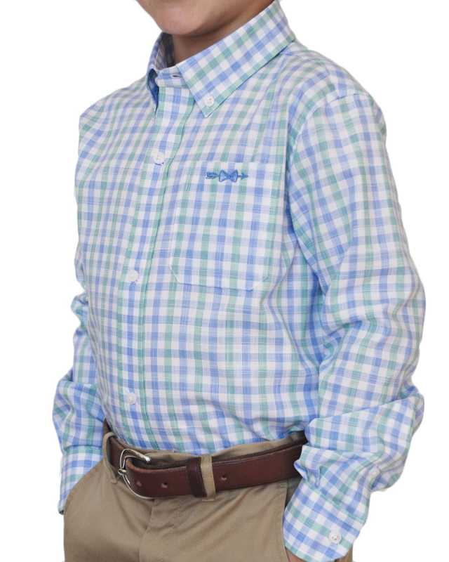 Bowen Arrow Button-Down Shirt - Monogram Option, Size 4/5-