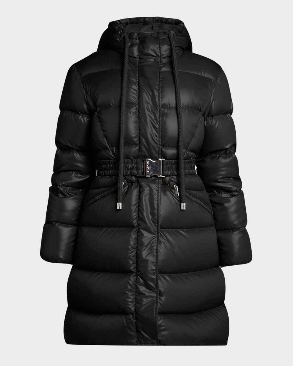 Bellevue Long Belted Puffer Coat