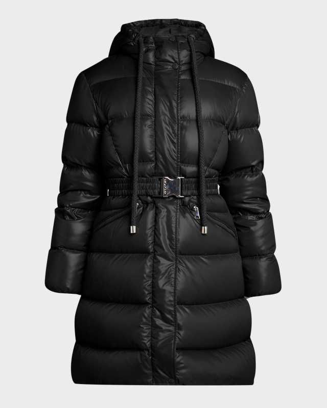 Bellevue Long Belted Puffer Coat