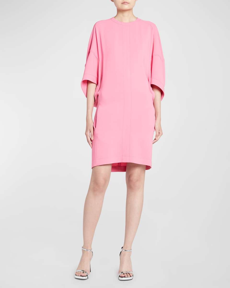 Cape Back Short Dress