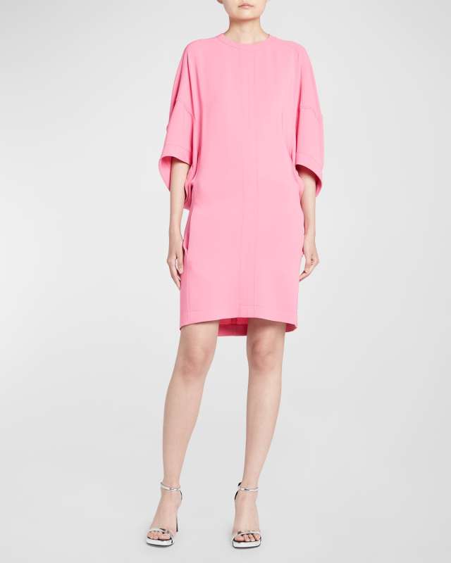 Cape Back Short Dress