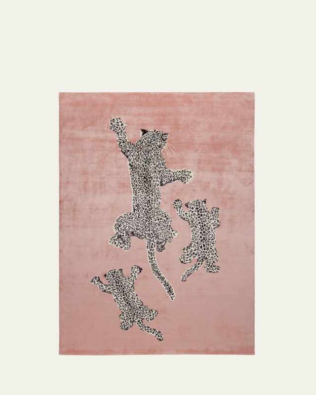 Climbing Cubs Hand-Knotted Rug, 8' x 10'