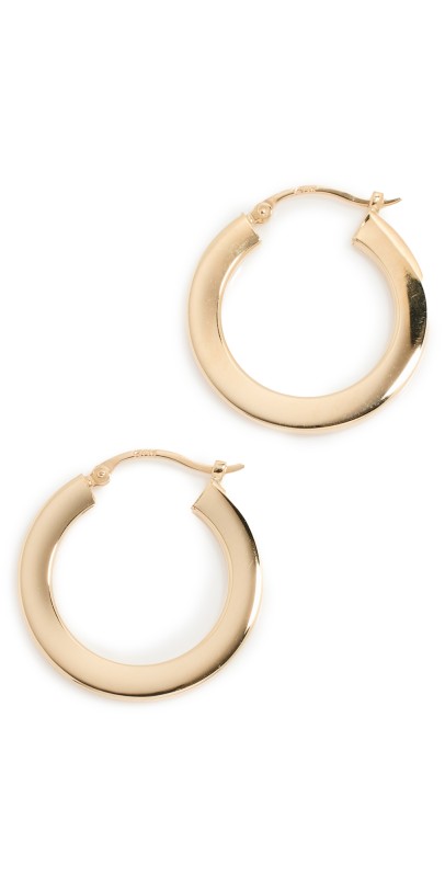 Ariel Gordon Jewelry 14k Junior Slim Helium Hoops Gold