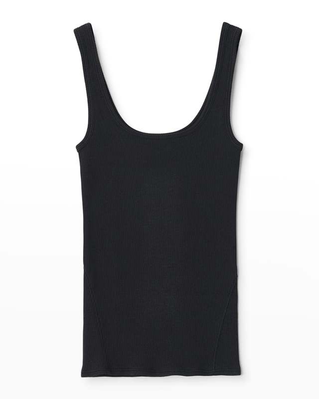 The Essential Rib Scoop-Neck Tank