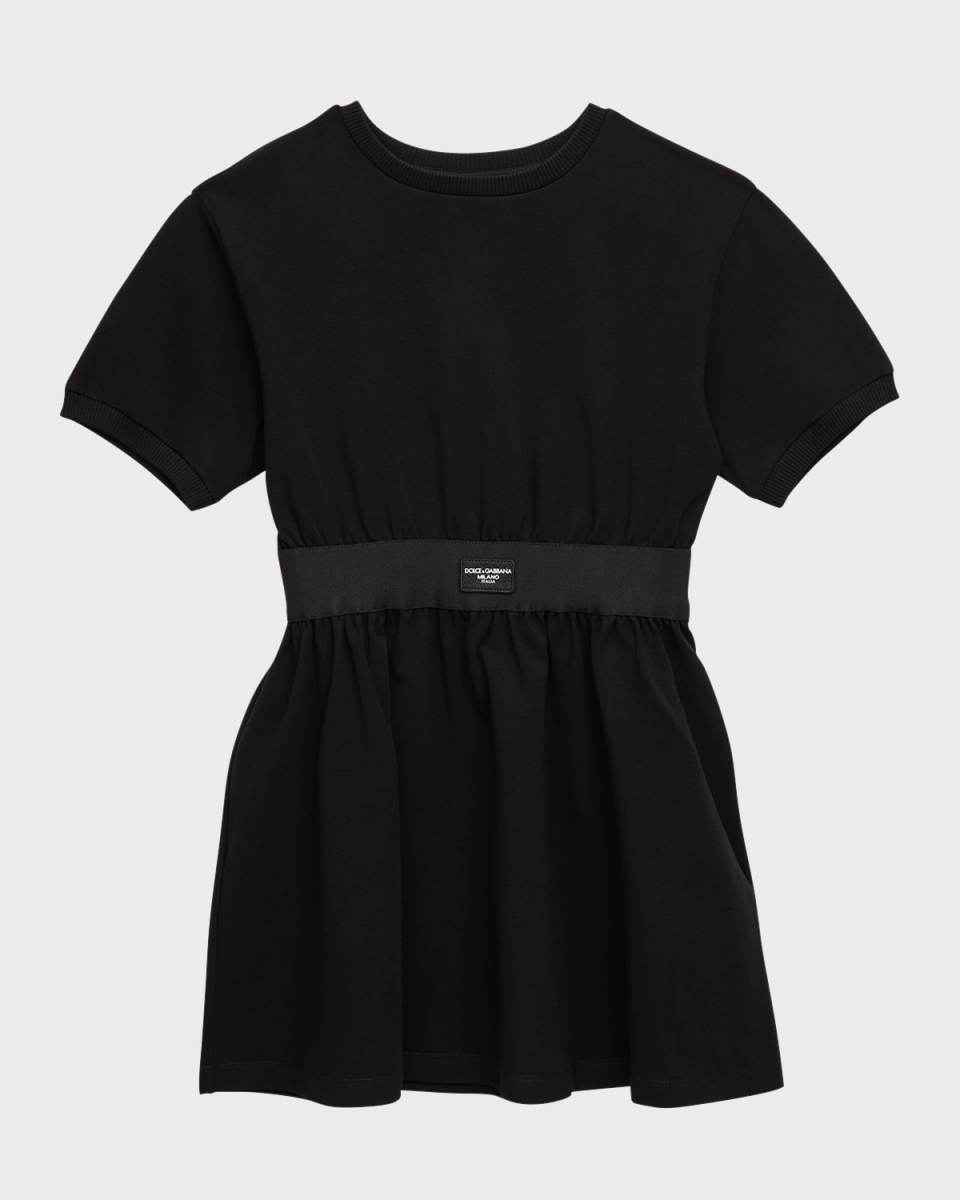 Girl's Logo Waistband Jersey Dress, Size 8-14