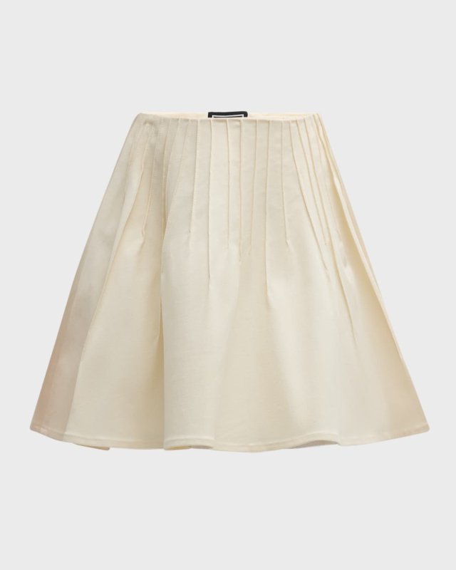 Pintuck Mini Skirt