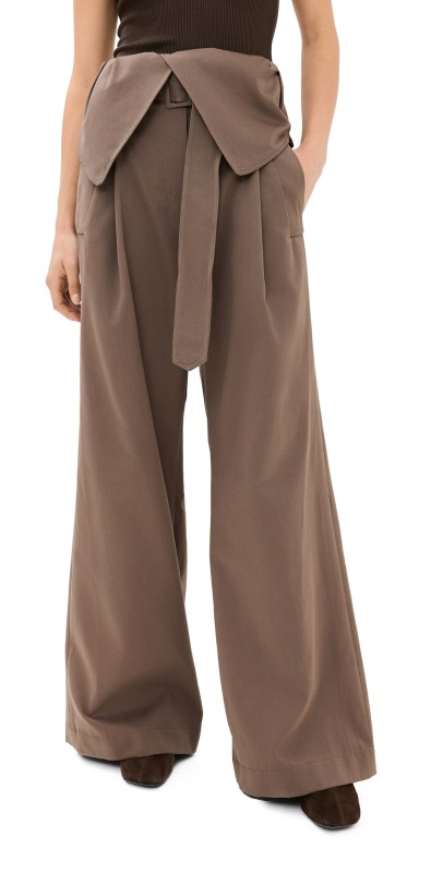 JW Anderson Fold Over Trench Trousers Smoke