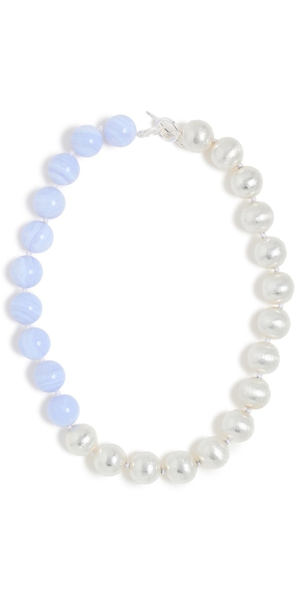 Lizzie Fortunato Silver Sky Collar Necklace Mult
