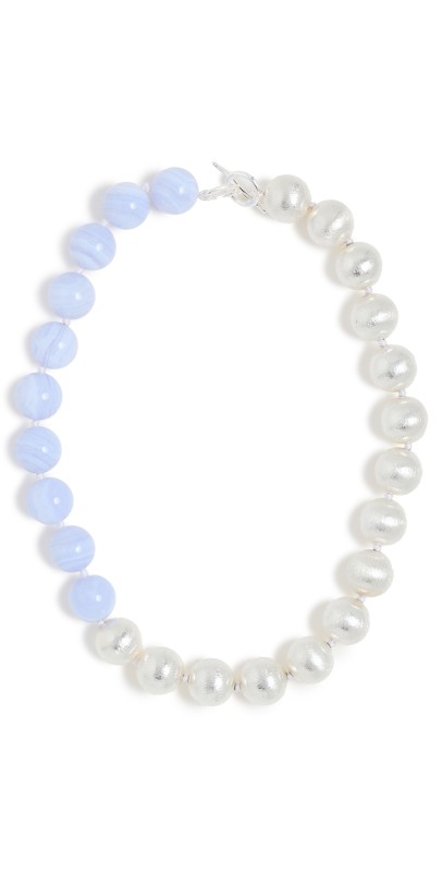Lizzie Fortunato Silver Sky Collar Necklace Mult