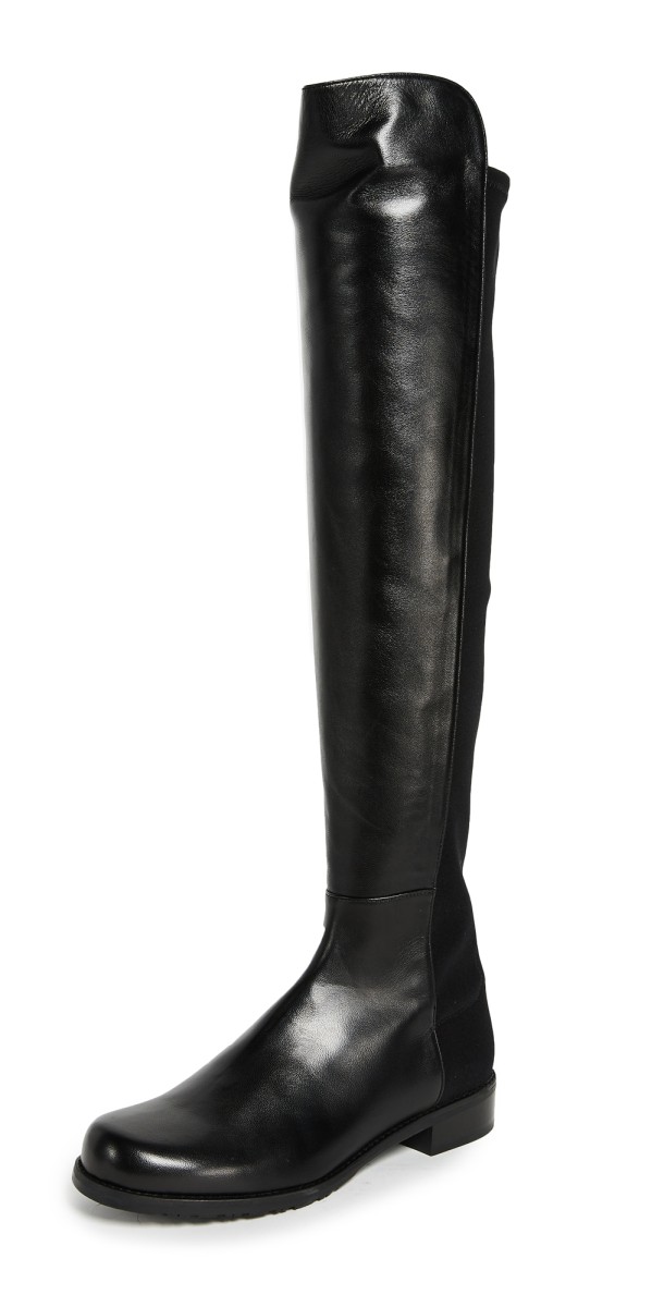 Stuart Weitzman 5050 Flat Boots Black