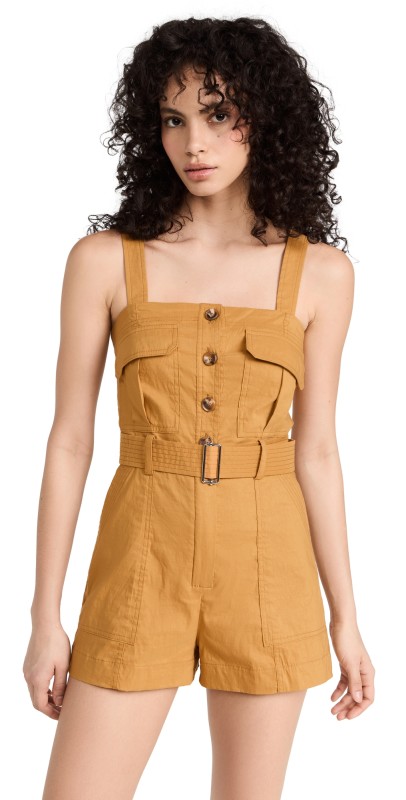 A. L.C. Gillian Jumpsuit Goldenrod