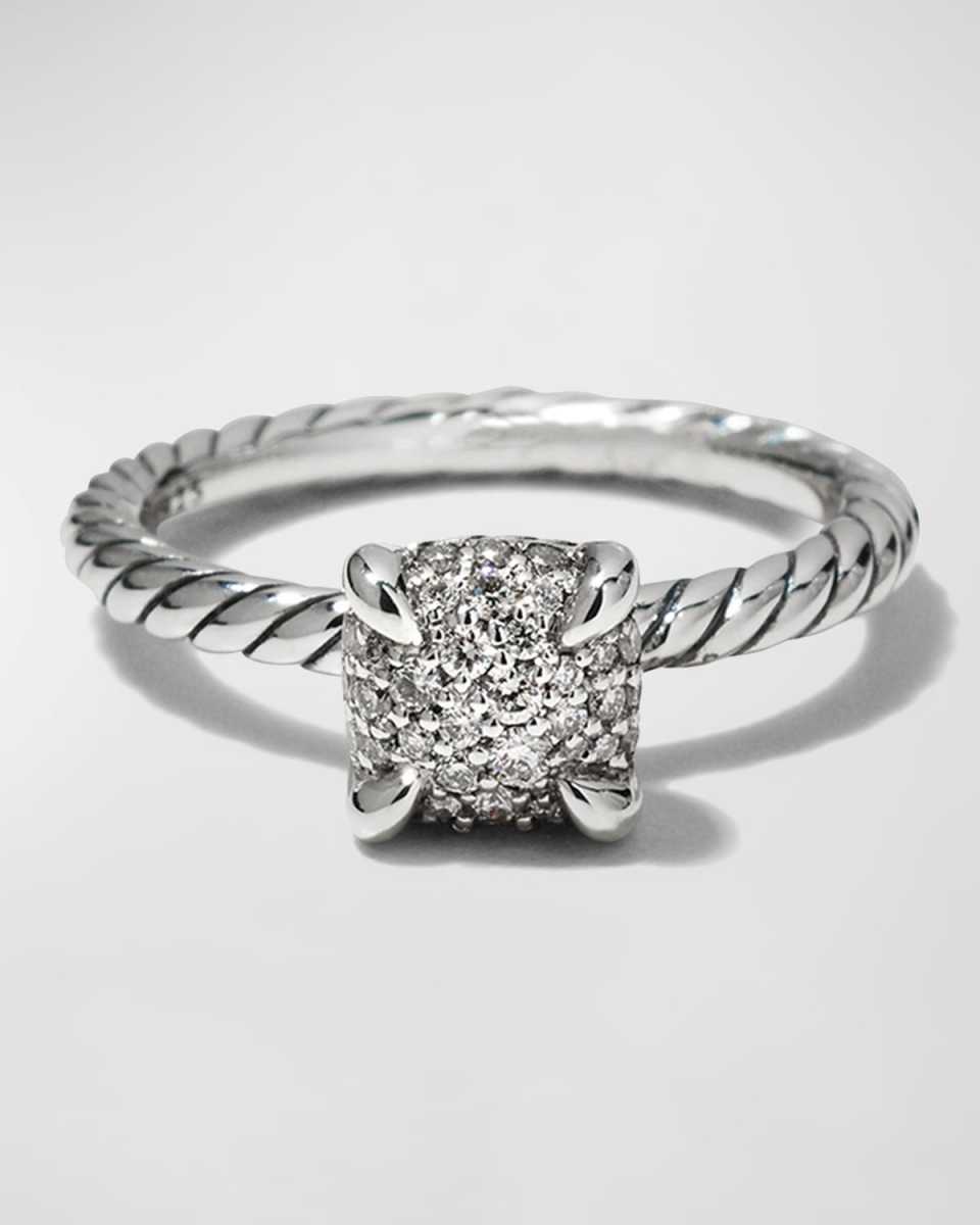 Chatelaine Full Pave Ring in Silver