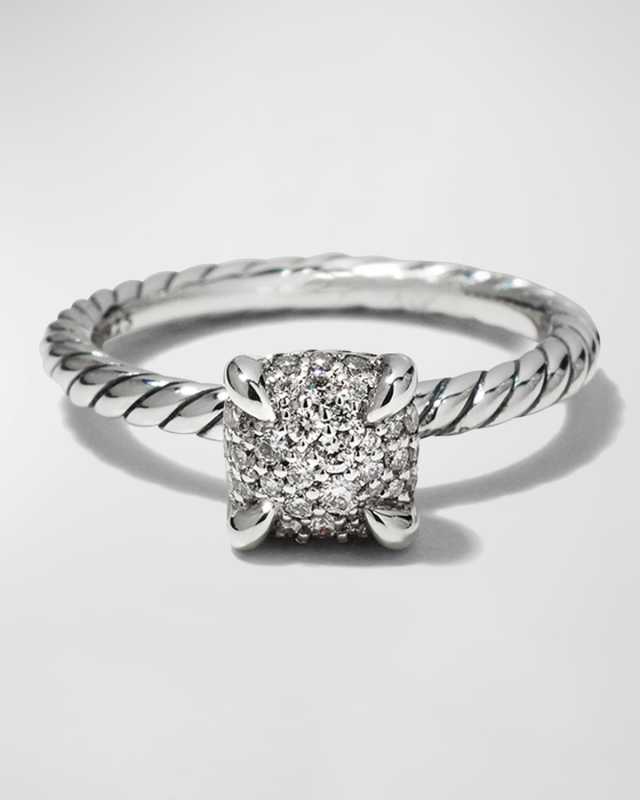 Chatelaine Full Pave Ring in Silver