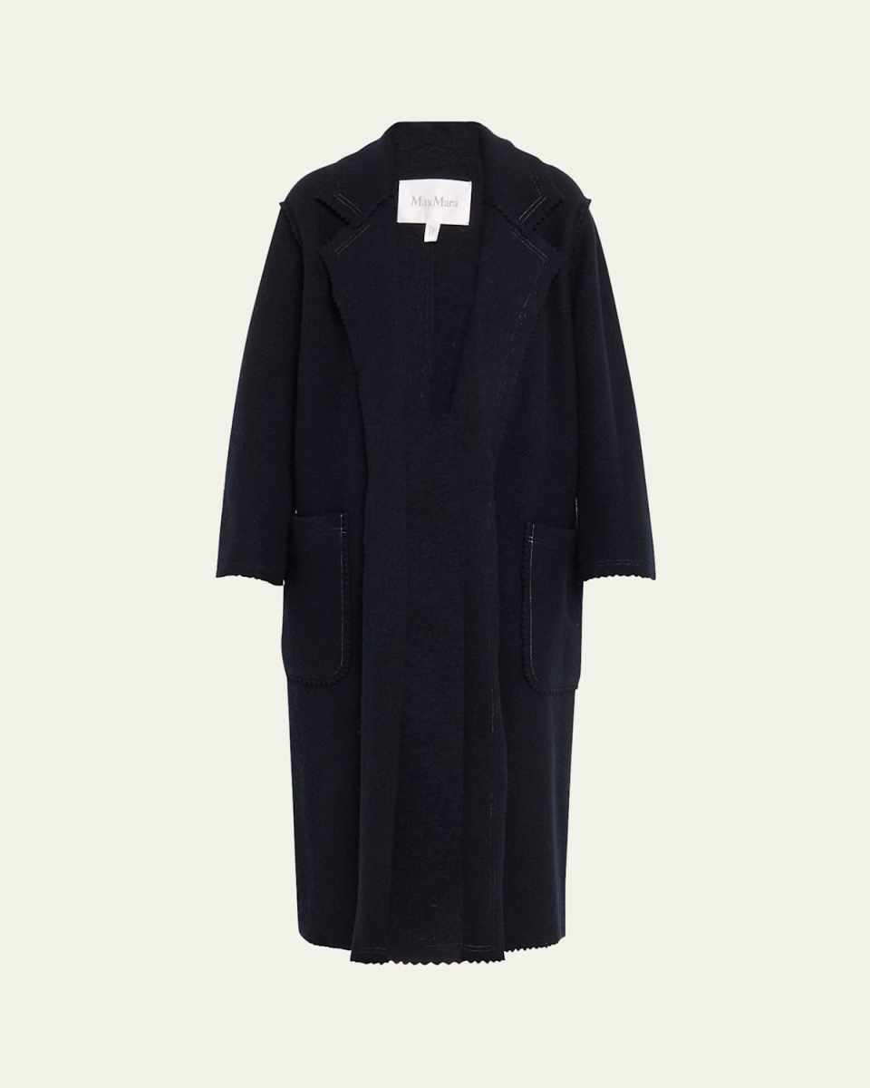 Jene Long Wool Cashmere Wrap Coat
