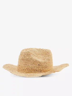Monday Swimwear Exuma wide-brim straw fedora hat