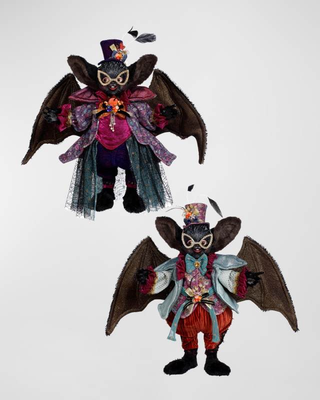 Mr. and Mrs. Bat Figures, Set of 2