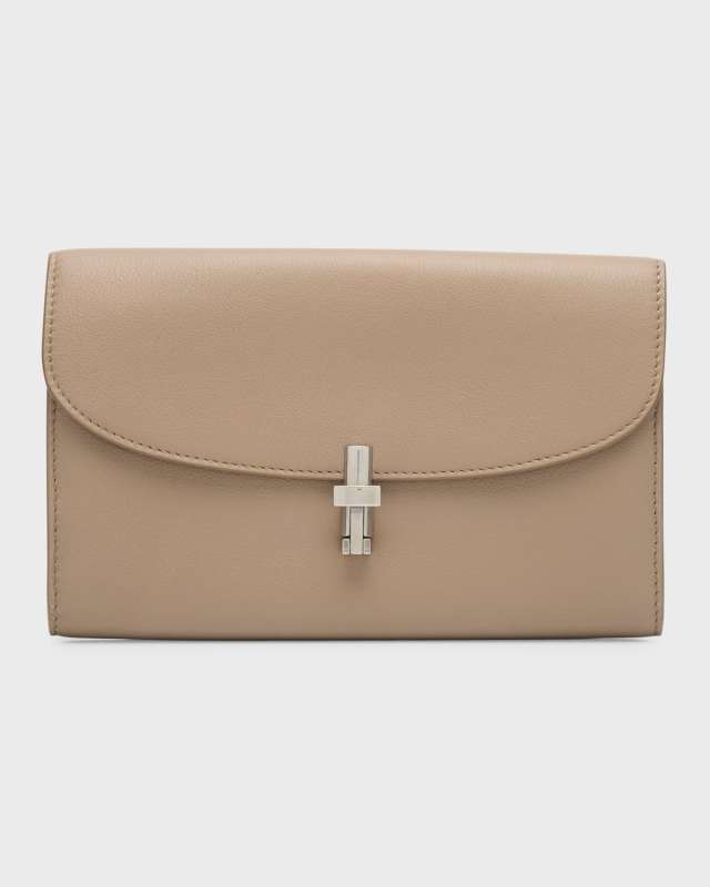 Sofia Continental Wallet in Lux Grained Calfskin