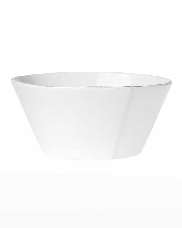 Lastra Large Stacking Serving Bowl, White
