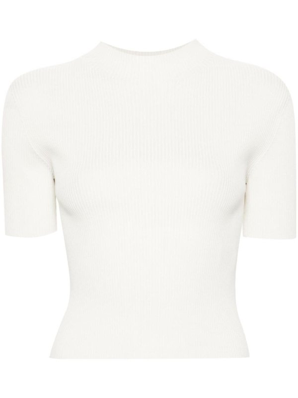 Portrait knitted T-shirt