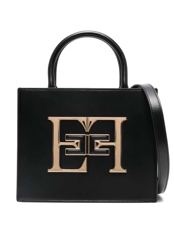 small logo-plaque tote bag