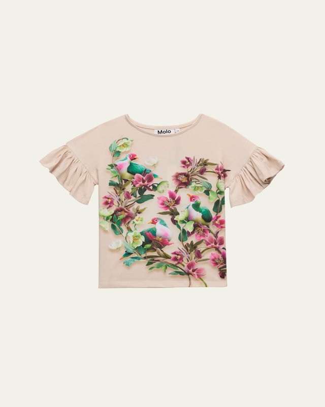Girl's Rayah Floral-Print Top, Size 2-7