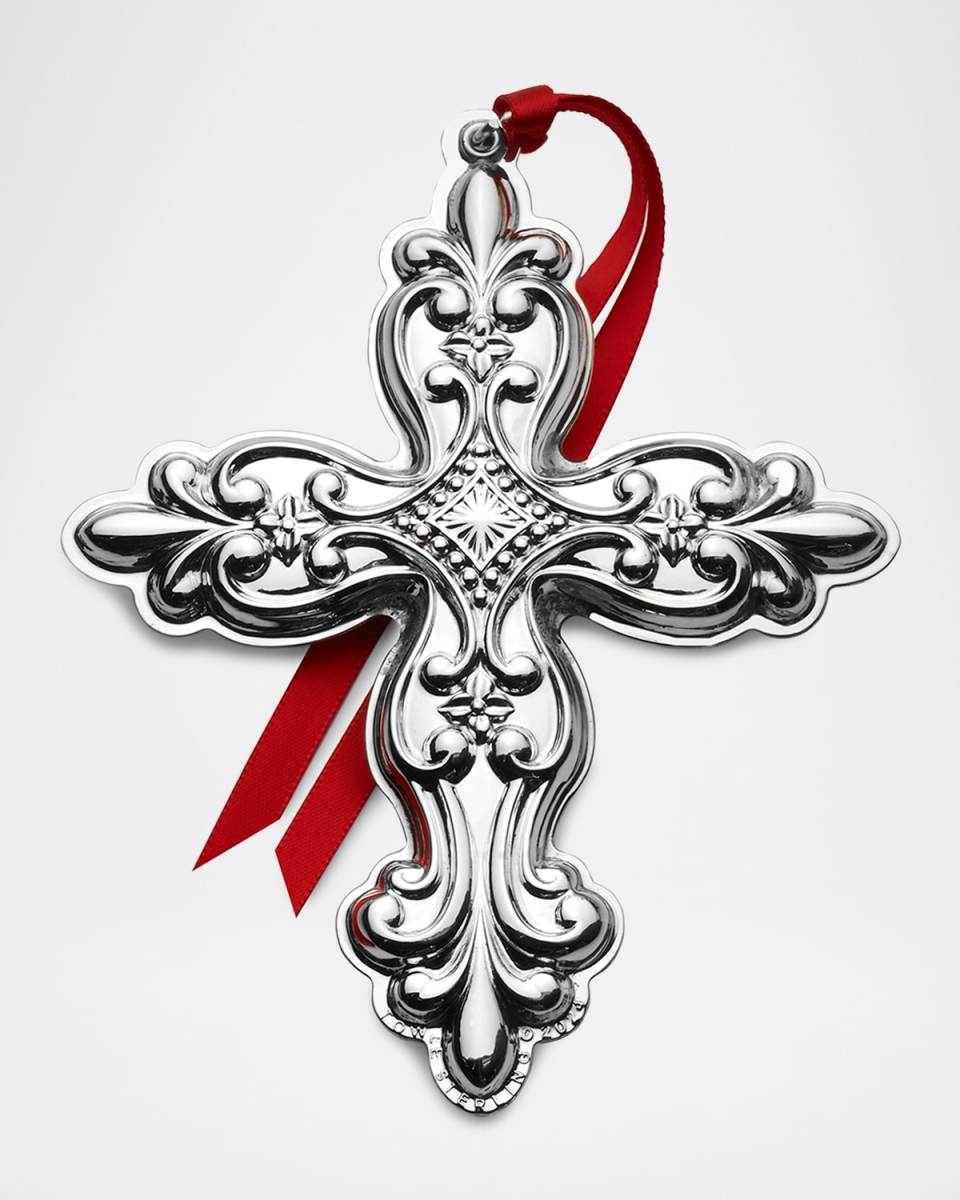 2024 Sterling Silver Old Master Cross Christmas Ornament, 32nd Edition