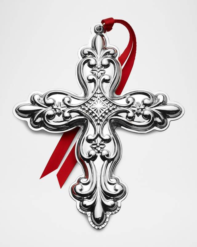2024 Sterling Silver Old Master Cross Christmas Ornament, 32nd Edition