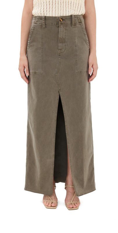 Favorite Daughter The Sadie Utility Skirt Kalamata