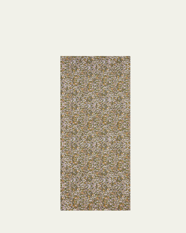 Marble-Print Tablecloth, 65" x 98"