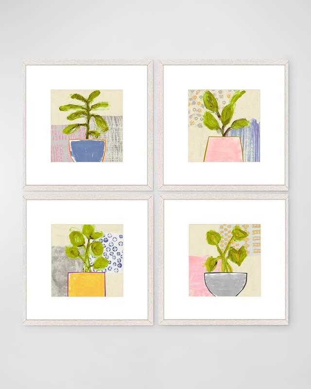 "Native Bud" Art Prints, Set of 4