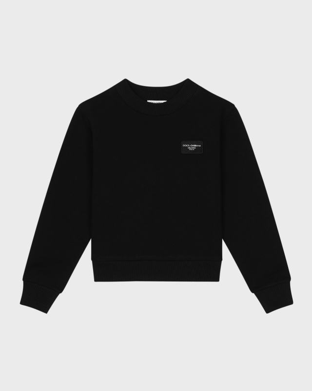 Boy's Logo Patch Sweatshirt, Size 4-6