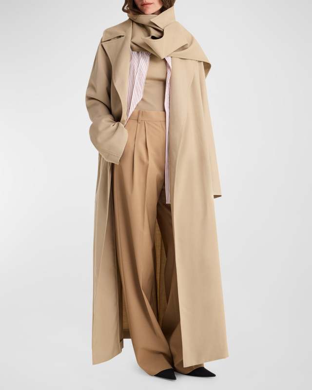 Double Collar Trench Coat