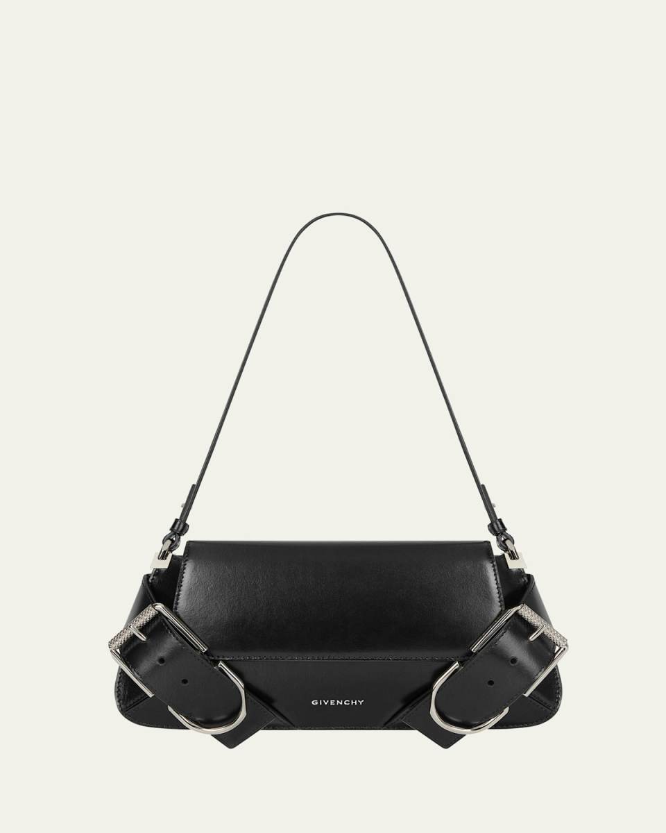 Voyou Shoulder Flap Bag in Leather
